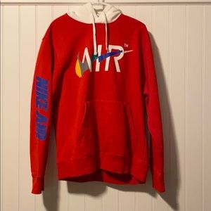 Mens Nike Hoodie With Off Colored Hood.